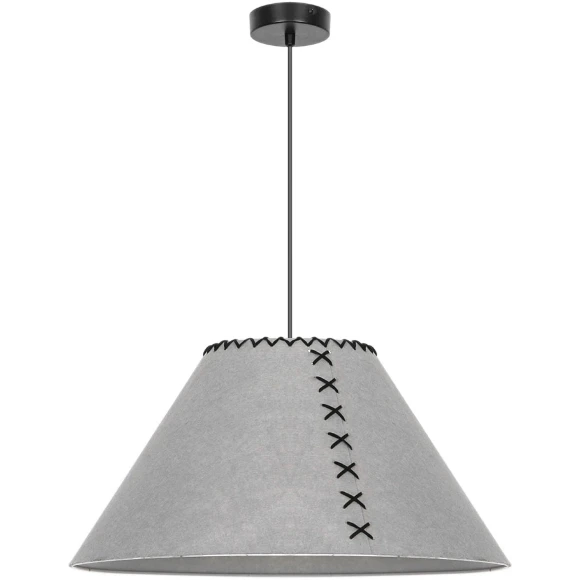 Arte Lamp Fleece A7092SP-1GY Подвесной современный светильник с плафоном 52 см, серый фетровый абажур, черный металл, длина провода 100см, лампа E27 1шт до 40Вт IP20 220В