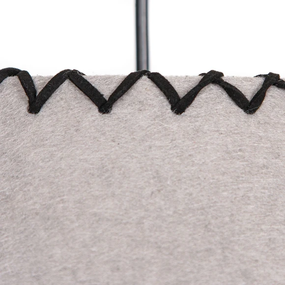 Arte Lamp Fleece A7092SP-1GY Подвесной современный светильник с плафоном 52 см, серый фетровый абажур, черный металл, длина провода 100см, лампа E27 1шт до 40Вт IP20 220В