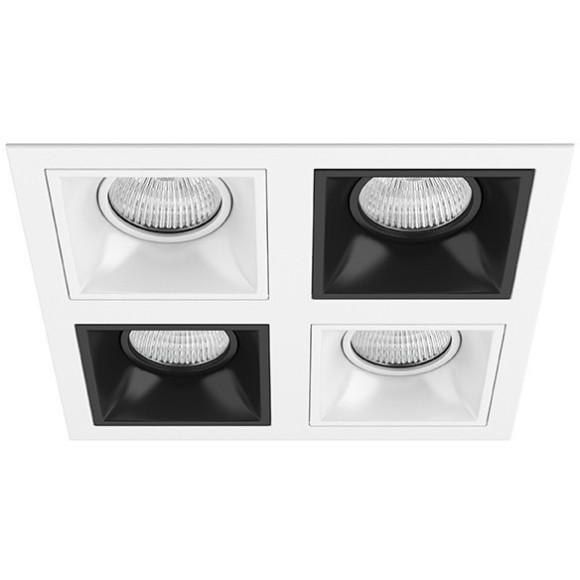 Встраиваемый светильник Lightstar D54606070607 Domino под лампы 4xGU5.3 200W
