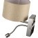 8250/2W MODERNI LN25 000  никель/бежевый, металл/текстиль бра Е14 40W+ LED 3W 4000K 220V NIKKI