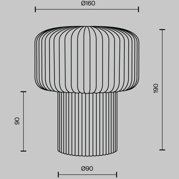 Настольный светильник Maytoni MOD404TL-01GR