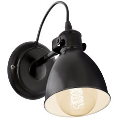 49468 Бра PRIDDY, 1х40W (E27), L130, H215, сталь, черный