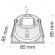 Встраиваемый светильник Maytoni DL033-2-01B Zoom IP65 под лампу 1xGU10 50W