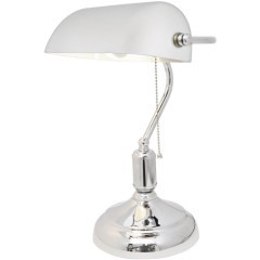 Интерьерная настольная лампа  LDT 305 WT+CHR