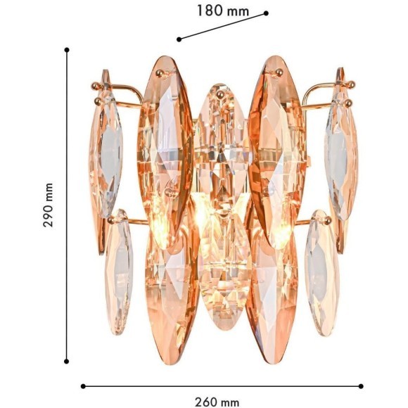 4719-2W, Бра, D180xW260xH290, 2xE14x40W, excluded
