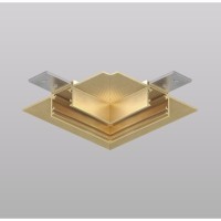 TR5705-SB Угловой элемент для шинопровода в ГКЛ 12.5мм цвет сатинированная латунь Denkirs Shine Hide 48V