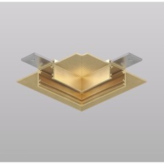 TR5705-SB Угловой элемент для шинопровода в ГКЛ 12.5мм цвет сатинированная латунь Denkirs Shine Hide 48V