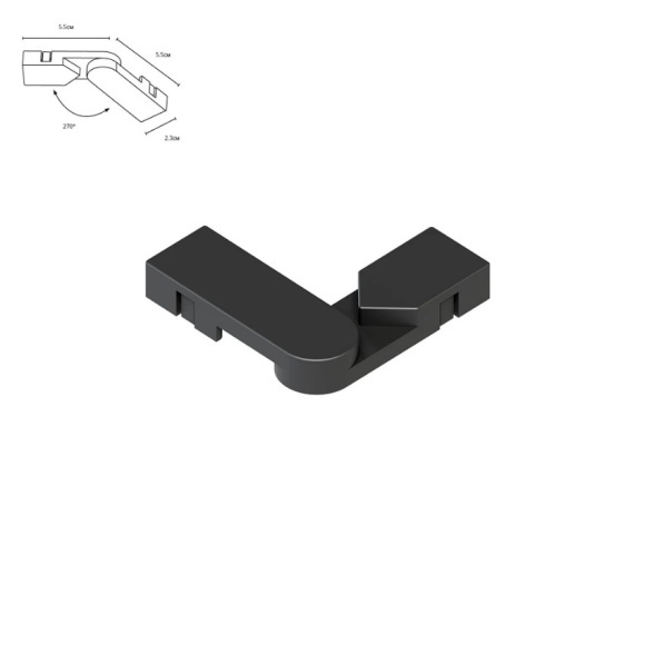 Коннектор поворотный для накладного шинопровода Arte Lamp RAPID-ACCESSORIES A613806R