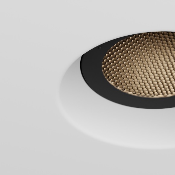 DL137-GU10-W Безрамочнный спот для ПВХ натяжных потолков под лампу GU10. В комплекте 3 белых и 1 черная рамка + антибликовый фильтр Maytoni Intro 2.0 Sharp