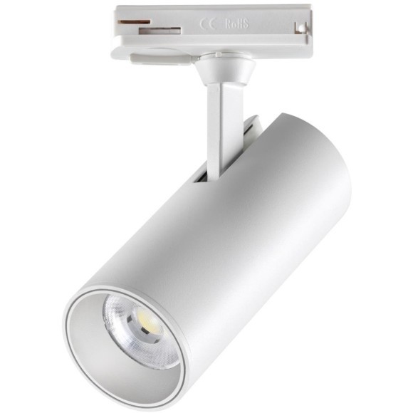 Однофазный двужильный светодиодный трековый светильник Novotech 359155 SELENE 3000К 2300Лм CRI90+ 45° 24Вт