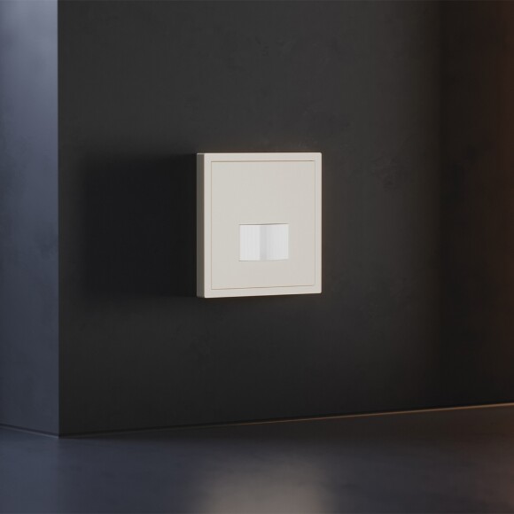 VLS002213 Накладка для датчика движения встраиваемого бежевого цвета. Расстояние до 9 м, угол до 120°, мощность 500 Ватт VOLTUM S70 (хлопок)