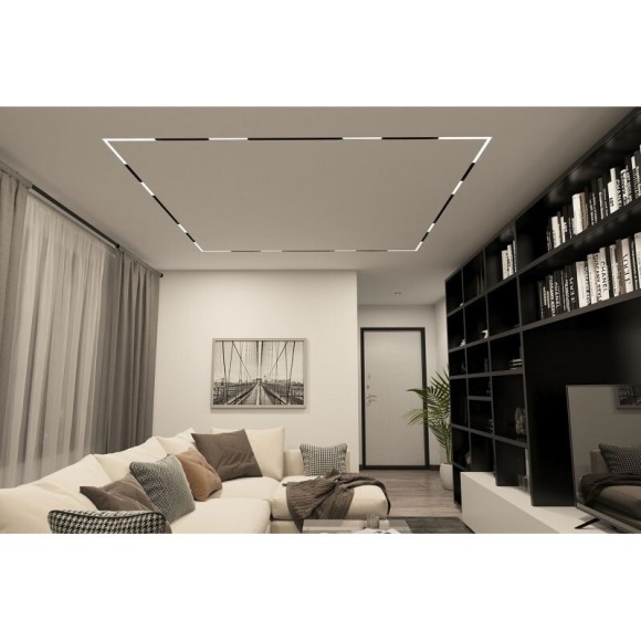 DK8014-BK Трековый магнитный светодиодный SMART (TUYA, Алиса, Wi-Fi, пам. настроек) светильник Denkirs SMART 220V CRI90+ 3000-6000К 1520Лм 120° 18Вт