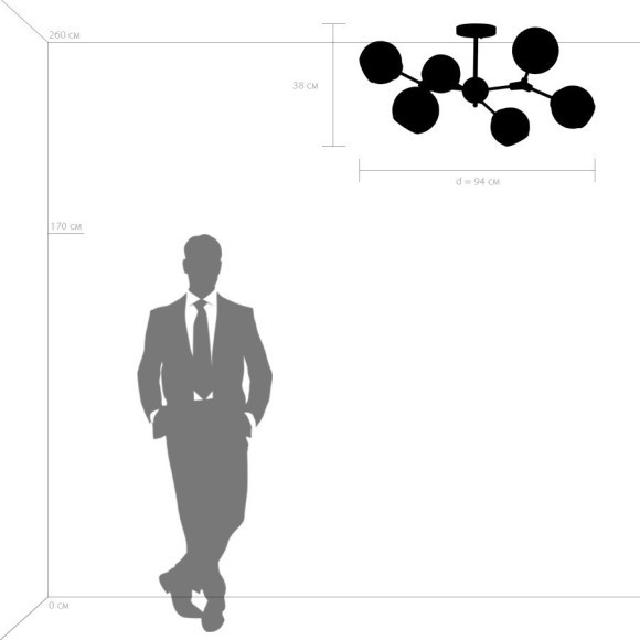 Люстра потолочная Lightstar 785067 Beta под лампы 6xE27 240W