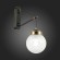 SLE110301-01 Светильник настенный Черный, Бронза/Прозрачный, Белый E27 1*60W STRICCE