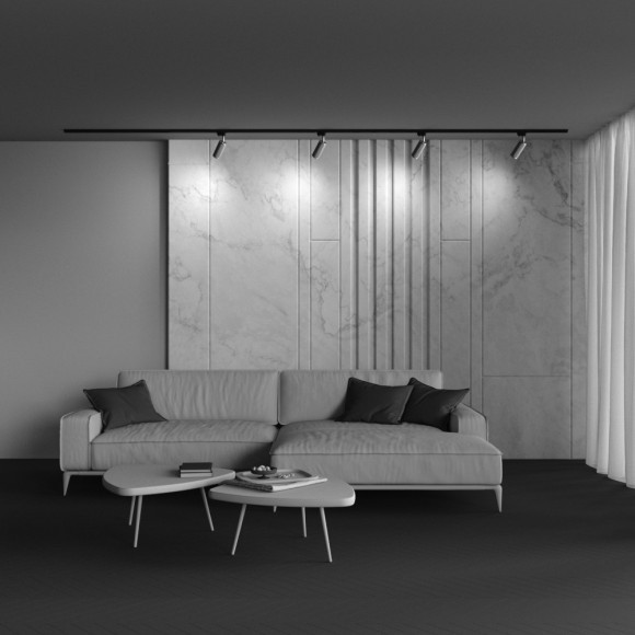 Однофазный двужильный трековый светильник Maytoni Unity TR011-1-GU10-G Focus Design под сменную лампу GU10