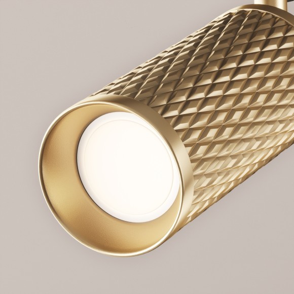 Однофазный двужильный трековый светильник Maytoni Unity TR011-1-GU10-G Focus Design под сменную лампу GU10