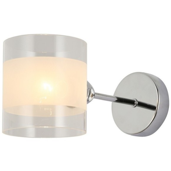 SLE102801-01 Светильник настенный Хром/Прозрачный, Белый E14 1*40W MIENTO