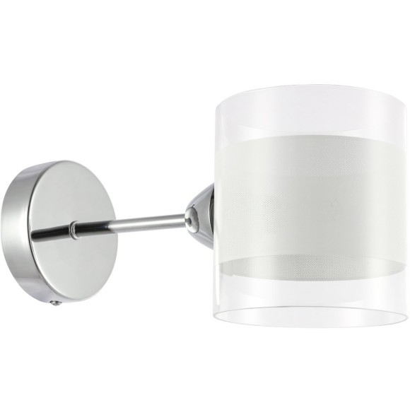 SLE102801-01 Светильник настенный Хром/Прозрачный, Белый E14 1*40W MIENTO