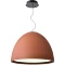 Favourite Halva 4814-6P Современный подвесной светодиодный светильник в стиле минимализм, терракотовый матовый плафон полусфера диаметром 60 см, матовый акриловый рассеиватель, LED 50Вт 3000K 4191Лм CRI90 120° IP20 220В