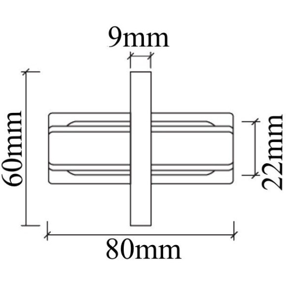 Прямой соединитель для встр. в ГКЛ однофазного шинопровода Crystal Lux CLT 0.2211 01 BL Прямой соединитель для встр. в ГКЛ однофазного шинопровода Crystal Lux CLT 0.2211 01 BL