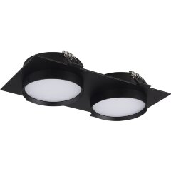 ST258.408.02 Св-к встр. Черный GX53 2*50W IP20 L220xW109xH43 220V Без ламп Встраиваемые светильники