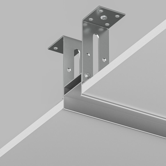 Профиль 2м для установки однофазных шинопроводов в ГКЛ 12.5мм Denkirs TR3020-AL