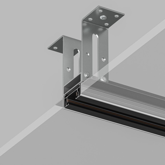 Профиль 2м для установки однофазных шинопроводов в ГКЛ 12.5мм Denkirs TR3020-AL