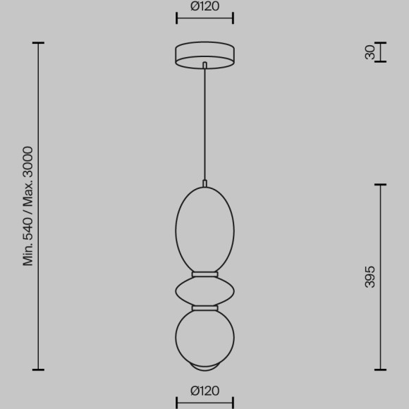 Подвесной светильник Maytoni MOD362PL-L10BG3K