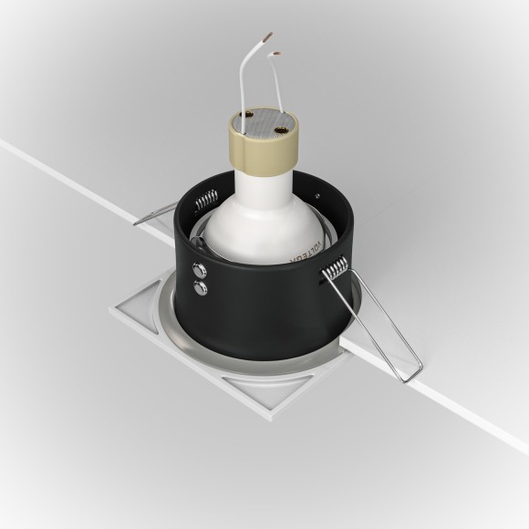 Встраиваемый светильник Maytoni DL033-2-01W Zoom IP65 под лампу 1xGU10 50W