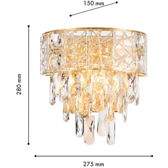 4720-2W, настенный светильник, D150xW275xH280, 2xE14x40W, excluded 4720-2W, настенный светильник, D150xW275xH280, 2xE14x40W, excluded