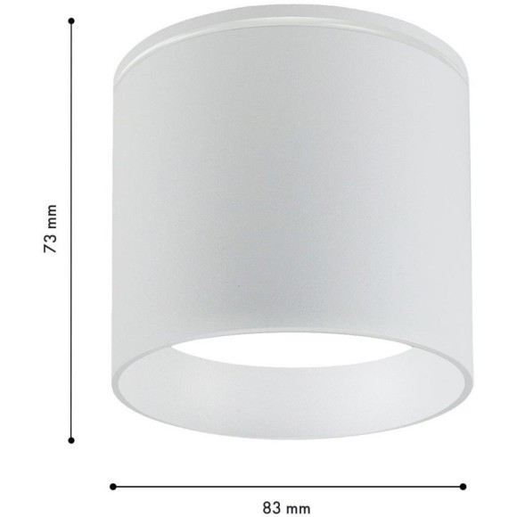 4662-1U, уличный светильник, D83xH73, 1xGX53LEDx15W, IP54, excluded