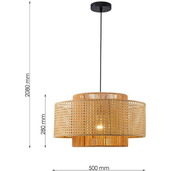 4769-1P, подвесная люстра, D500xH310/1050, 1xE27x40W, excluded