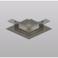 TR5705-DN Угловой элемент для шинопровода в ГКЛ 12.5мм цвет тёмный никель Denkirs Shine Hide 48V