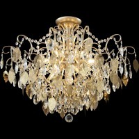 Светильник потолочный Crystal Lux ESMIRALDA PL9 GOLD 0523/109