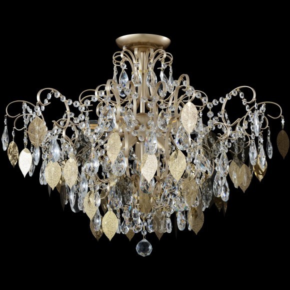 Светильник потолочный Crystal Lux ESMIRALDA PL9 GOLD 0523/109
