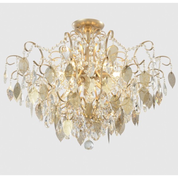 Светильник потолочный Crystal Lux ESMIRALDA PL9 GOLD 0523/109