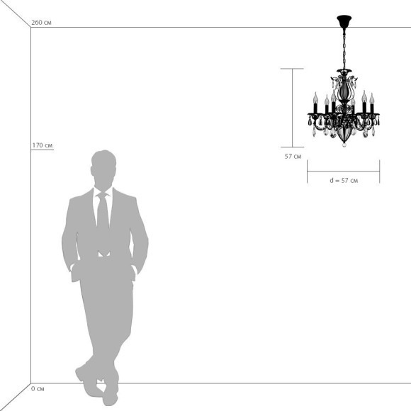 Люстра подвесная Lightstar 790062 Schon под лампы 6xE14 360W