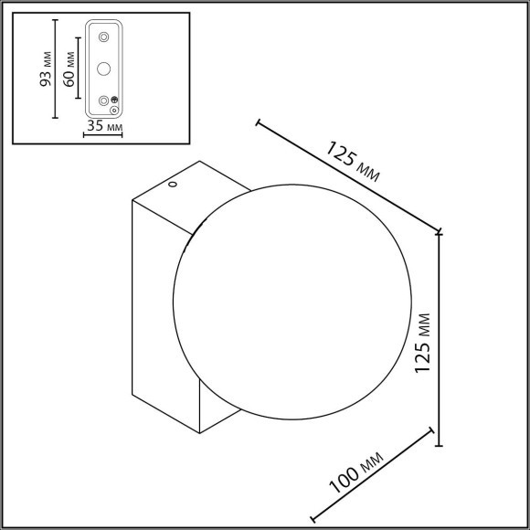 Фасадный светильник IP65 LED 1*G9 LED*5W 220-240V VIVA 7124/1W Фасадный светильник IP65 LED 1*G9 LED*5W 220-240V VIVA 7124/1W