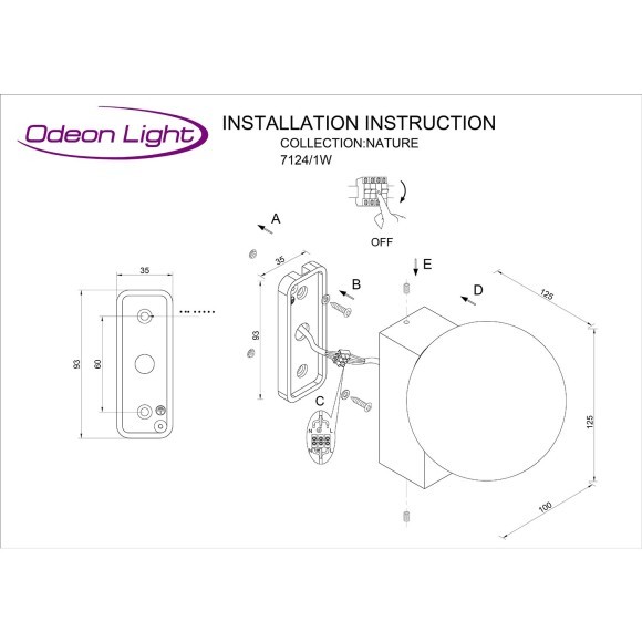 Фасадный светильник IP65 LED 1*G9 LED*5W 220-240V VIVA 7124/1W Фасадный светильник IP65 LED 1*G9 LED*5W 220-240V VIVA 7124/1W