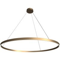 Подвесной тонкий светильник в виде кольца из латуни от Maytoni Rim MOD058PL-L65BS3K