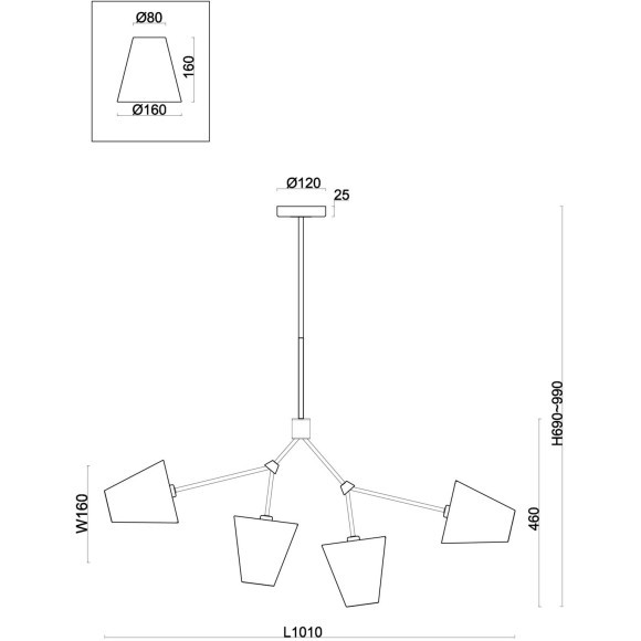 Потолочный светильник Freya FR5370CL-04B
