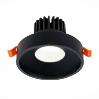 ST751.448.10 Св-к встр. Черный LED 1*10W 4000K 750Lm Ra90 38° IP20 D100xH75 170-240V Встраиваемые светильники