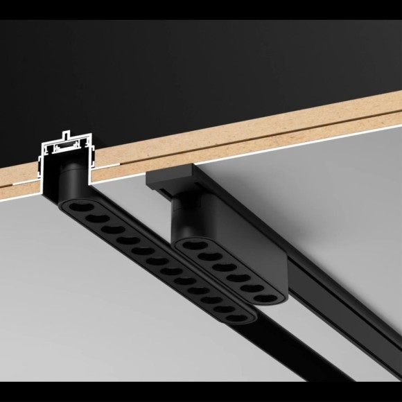 Магнитный плоский 2м шинопровод встраиваемый в ГКЛ 12мм Novotech Smal 135199