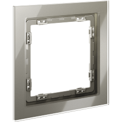 VLS110104 Рамка стеклянная для электрических изделий VOLTUM серии S70 на 1 пост шелкового цвета из стекла VLS110104 Рамка стеклянная для электрических изделий VOLTUM серии S70 на 1 пост шелкового цвета из стекла