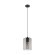 98585 EGLO CADAQUES 1 Подвесной светильник с 1 лампой E27, 40Вт, сталь, дымчатое стекло, черный, H1100