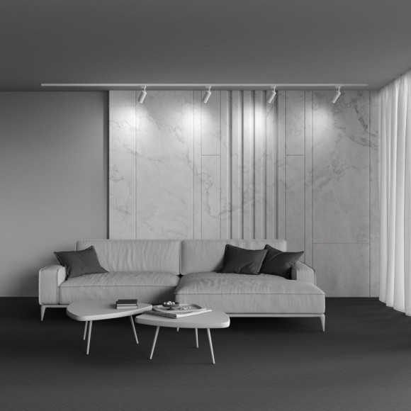 Однофазный двужильный трековый светильник Maytoni Unity TR011-1-GU10-W Focus Design под сменную лампу GU10