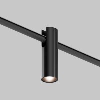 Maytoni ARITY TR235-1-5W3K-B Черный трековый светодиодный светильник спот-цилиндр с возможностью поворота прямо на шинопроводе, диммируется по Dali DT6 или 0-10V, COB LED Bridgelux 5Вт 3000К 200Лм 30° CRI90 IP20 24В
