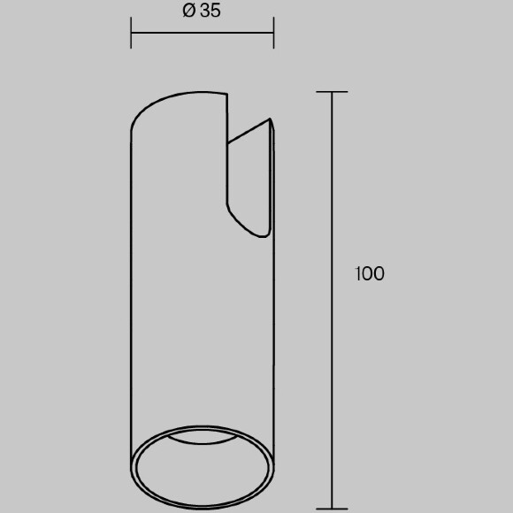 Трековый светильник Technical TR235-1-5W3K-B