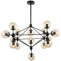 SLE154903-15 Светильник потолочный Черный/Янтарный E27 15*40W LACOTTA