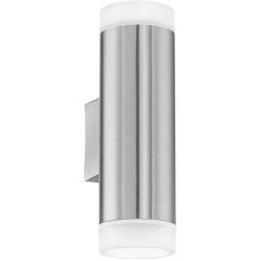 Eglo Riga-LED 92736 Уличный настенный LED-светильник вверх-вниз в стиле хай-тек, лампы 2xGU10 сменные, в комплекте лампы 2x3 Вт, 4000К, 2x250 лм, IP54, CRI80, 220В, нержавеющая сталь, пластик, габариты 65x95x205 мм Eglo Riga-LED 92736 Уличный настенный LED-светильник вверх-вниз в стиле хай-тек, лампы 2xGU10 сменные, в комплекте лампы 2x3 Вт, 4000К, 2x250 лм, IP54, CRI80, 220В, нержавеющая сталь, пластик, габариты 65x95x205 мм